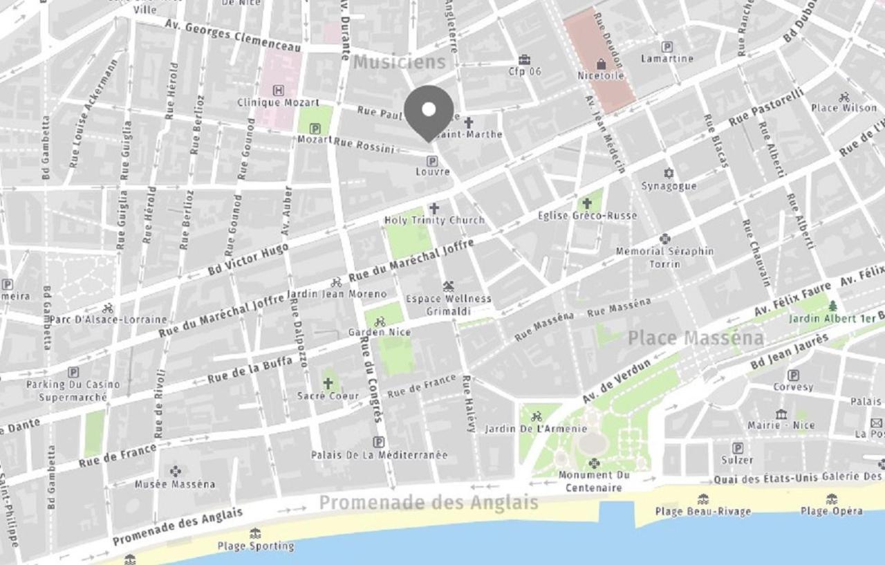 Riviera - Cote D'azur - Superb 2 Bedrooms Terrace Ac - Carre D'or Promenade Des Anglais- Terrasse Palais Alphonse Karr Apartment
